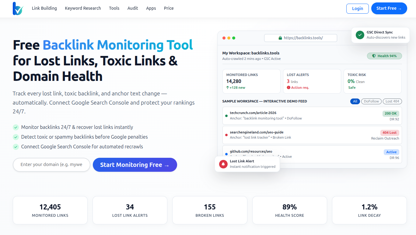 Backlinks Tools Preview